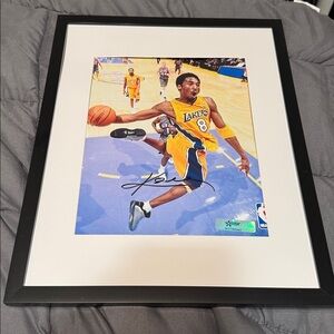Kobe Bryant autographed photo